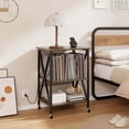 thumbnail image 2 of Costway Meuble pour Tourne-Disque Table de Rangement pour Disques Vinyles Peut Contenir jusqu'à 120 Disques Vinyles Gris, 2 of 10