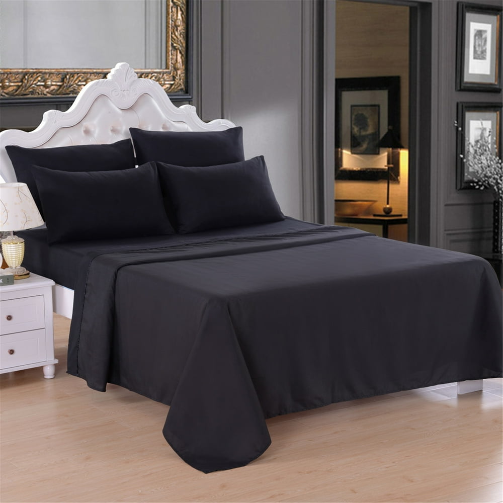 6 Piece Soft Microfiber Bed Sheet Set, Deep Pocket Up To 16", Wrinkle