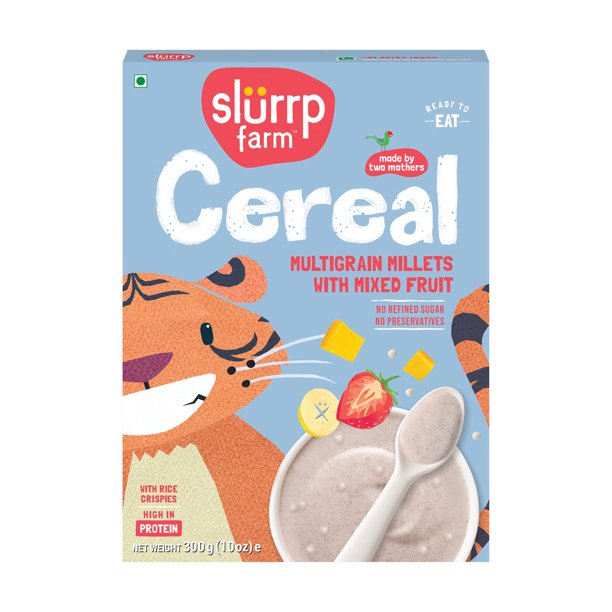 Slurrp Farm Multigrain Millets Cereal with Mixed Fruits and Rice