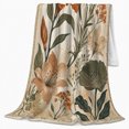 thumbnail image 2 of Printed Flannel Throw Blanket with Autumn Harvest Floral Lily Mantelpiece, 2 of 9