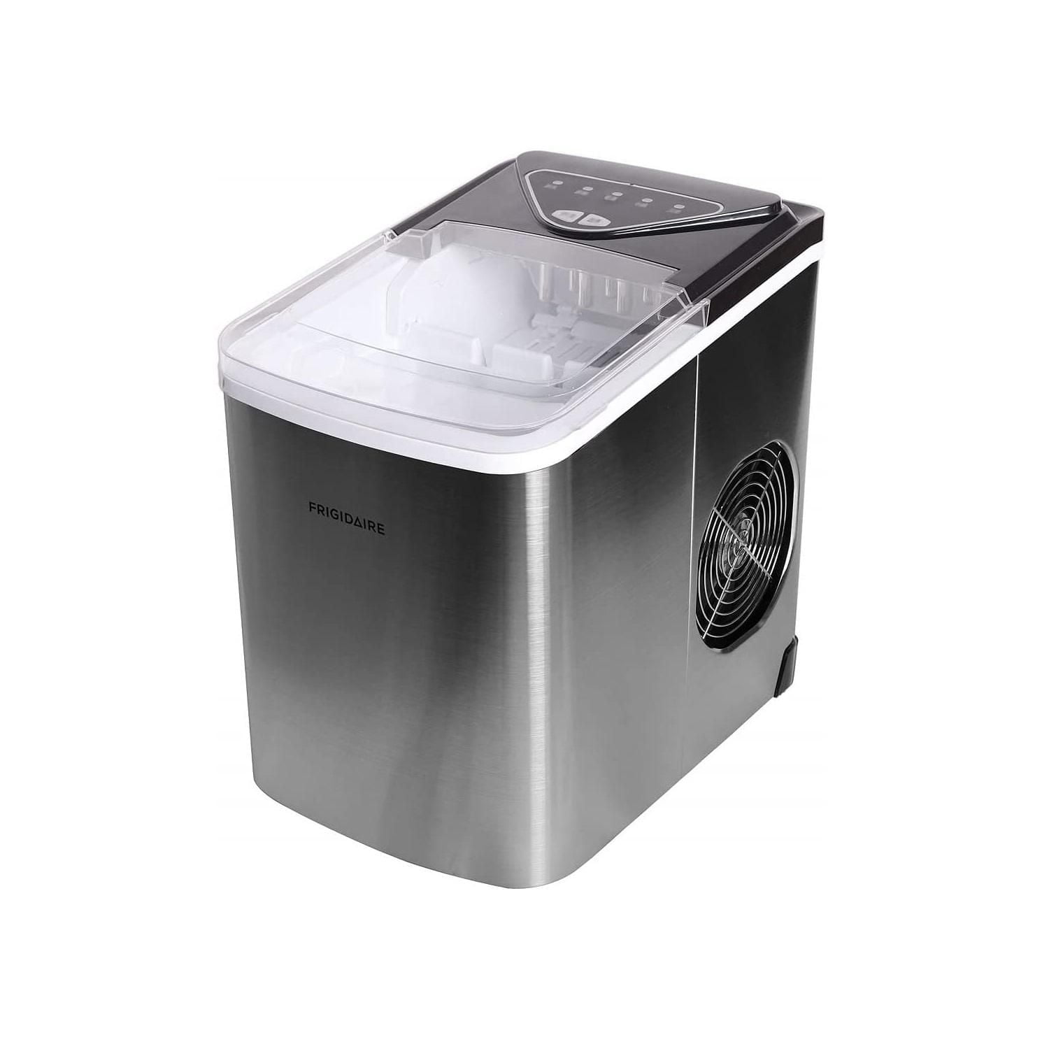 Machine à glaçons portative en forme de balle de comptoir Frigidaire, 26 lb - Acier inoxydable