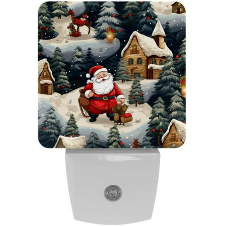 

Christmas LED Square Night Lights: Energy-Efficient and Stylish Illumination Device for Bedrooms and Living Areas Set of 2 200 Characters.