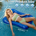 thumbnail image 3 of Kidsjoy Inflatable Pool Float Adults,Stamp Shaped Floating Pool Lounge,Max 300lbs Load,Thickened PVC Pool Raft,Ergonomic Inflatable Tanning Mat,for Adults Vacation Fun and Rest, 3 of 10