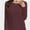 Wine red, variant on Women's Long Sleeve Round Neck T-Shirt - Casual Basic Top for Fall & Winter