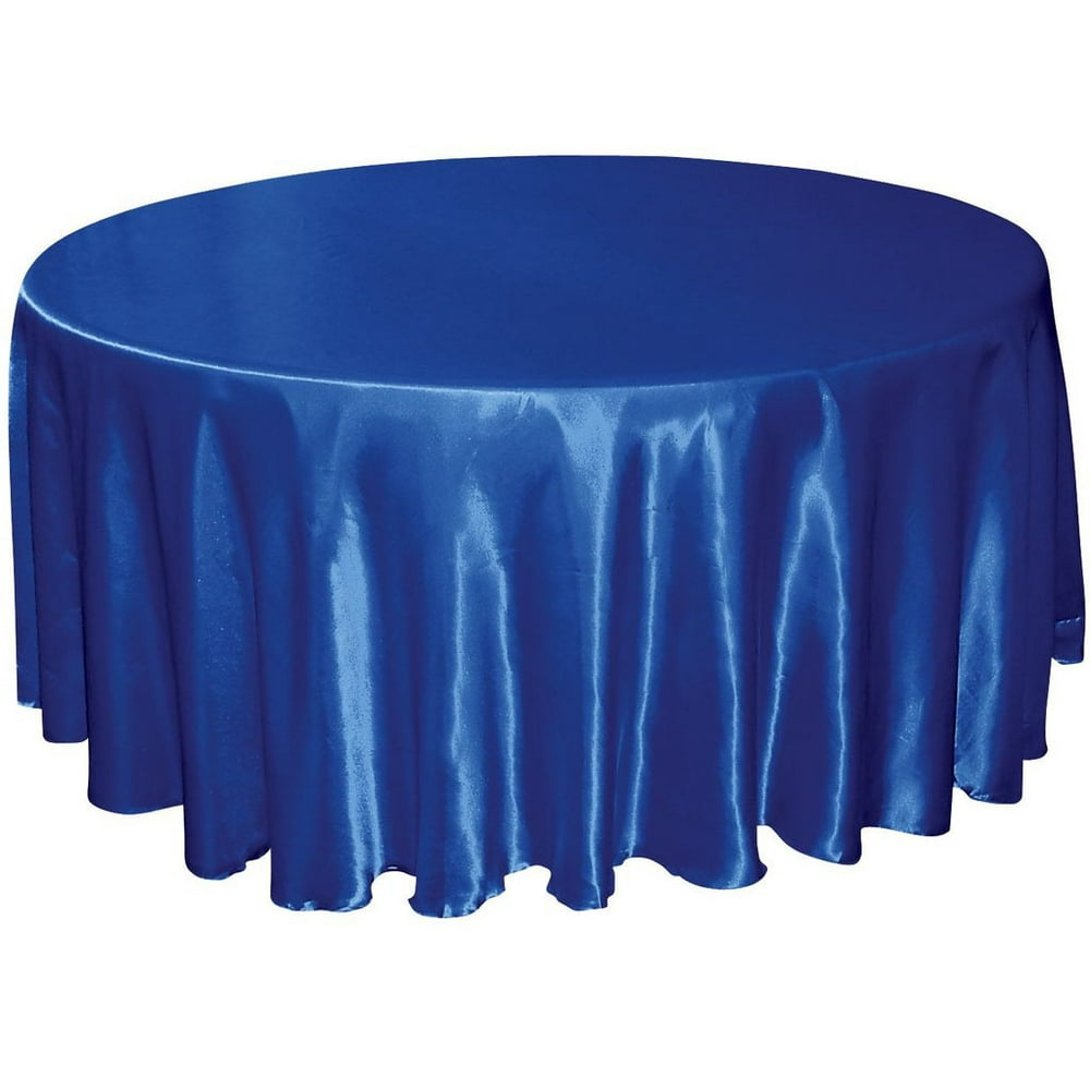 Tektrum 108 inch Round Silky Satin Tablecloth - Premium Fabric - Best ...