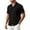 Black, variant on Men's Summer Beach Shirts Cuban Collar Short Sleeve Button Relaxed Fit Shirts Fashion Mexican Guayabera Hawaiian Shirts Wine S