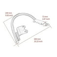 thumbnail image 4 of Motorcycle Passenger Rear Grab Handles Seat Armrest Handle Rail Grab Bar Luggage Rack for Speed Twin 1200 2019-2022, 4 of 5