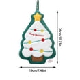 thumbnail image 3 of Holloyiver Christmas Hand Towel, White Xmas Tree Polyester Soft Abosrbent Hanging Towels, Cute Hand Drying Towels, Holiday Decoration Hand Towels for Kids Adults, 7.5 x 10.2 Inches, 3 of 7