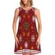 thumbnail image 1 of Balery Merry Christmas Vestidos de verano para mujer con estampado: vestido holgado sin mangas, vestido playero informal y cómodo para días calurosos., 1 of 7