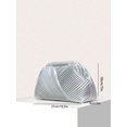 thumbnail image 6 of Women's Ruched Clutch Handbags PU Leather Evening Bag Mini Purse, 6 of 6
