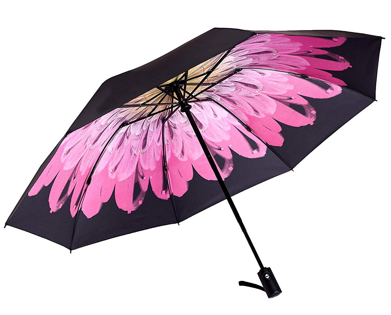 Amazing Tot Inverted Reverse Sun&Rain Car Umbrella Large Windproof
