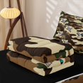 thumbnail image 5 of Homewish Hunting Mallard Duck Zipper Twin Comforter Sets with Fitted Sheet and 2 Pillowcases,Farmhouse Green Camouflage Zipper Bedding Set,Black Reversible,4-Piece, 5 of 7