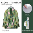 thumbnail image 5 of Durable Flamingo Themed Backpack - Multi-Compartment School Bookbag with Laptop Sleeve, Ergonomic Design for High School Students, Trendy Print College Essentials Bag, 5 of 6