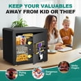 thumbnail image 6 of BESAFETY 1.5 Cuft Home Security Safe Box with Digital Keypad, Adjustable Shelf, Fireproof & Waterproof Bag, 6 of 11