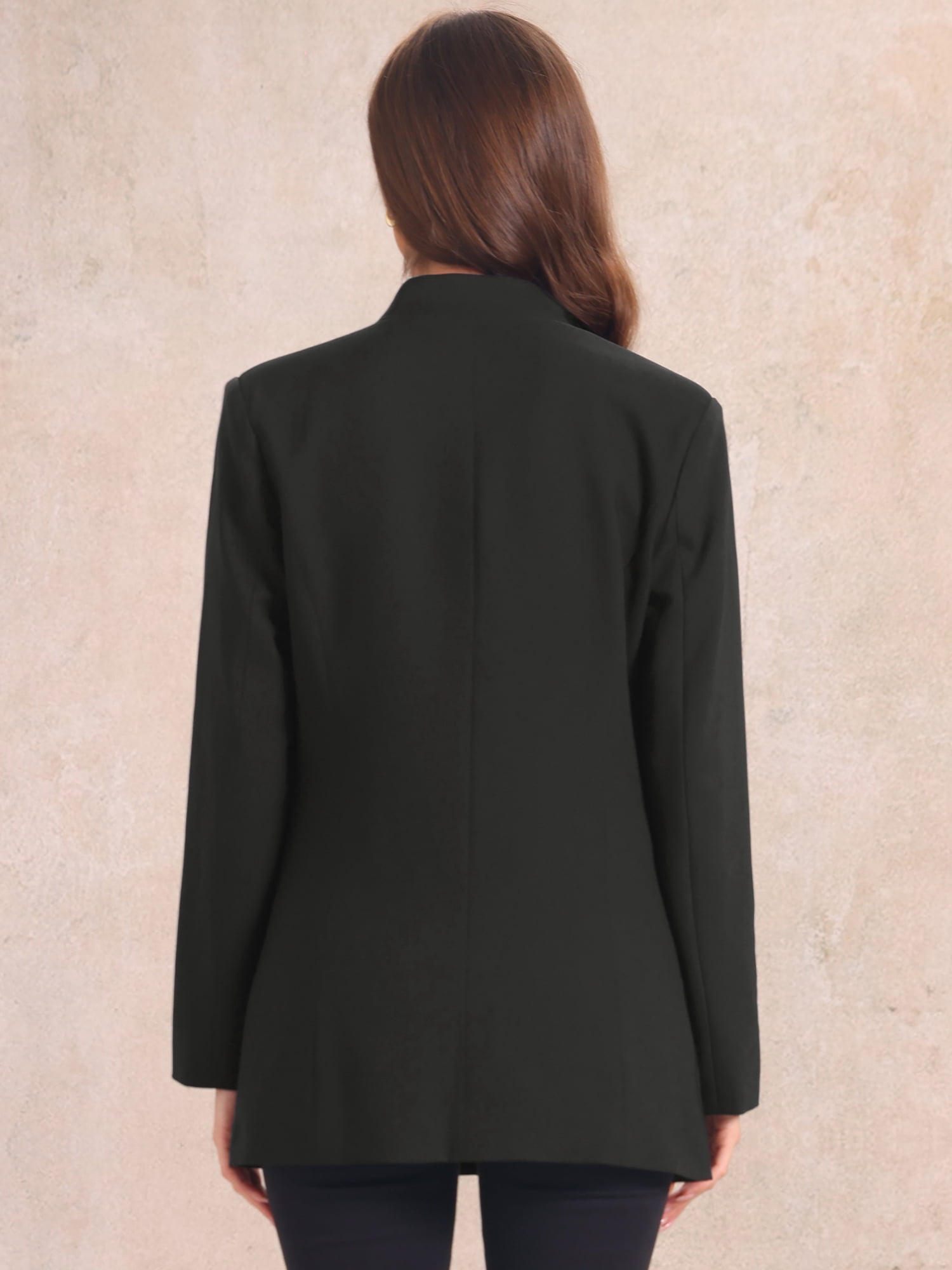DARING DIVA Women's Work Blazers V Neck Outfits Jackets Blazer XS Black