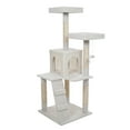 thumbnail image 5 of PETMAKER Cat Tree with 2 Perches, Condo, 5 Scratch Posts, and Toy (White), 5 of 7