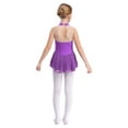 thumbnail image 2 of Aislor Kids Girls Leotard Dance Dress Floral Lace Mesh Patchwork Ballet Modern Lyrical Costume, 2 of 7