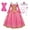 A01798-pink, variant on Jurebecia Girls Aurora Princess Dress up Fancy Halloween Costume Birthday Party Cosplay for Kids Ball Gown Evening Casual Outfits Dresses with Accessories