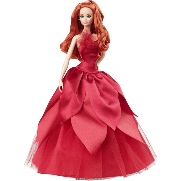 Barbie Signature 2022 Holiday Barbie Doll (Red Hair), 6 Years and Up -  