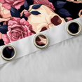 thumbnail image 4 of Homewish Horror Gothic Skull Blackout Curtains Set of 2 (52x84 Each),Pink Rose Flowers Curtain,Happy Halloween Living Room Curtains, 4 of 6