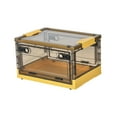 thumbnail image 4 of Contenedores de almacenamiento plegables con tapa, organizadores de armario, apilables, caja de almacenamiento plegable, contenedores de gabinete, 4 of 9