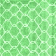 thumbnail image 1 of Ahgly Company Indoor Square Trellis Emerald Green Modern Area Rugs, 6' Square, 1 of 4
