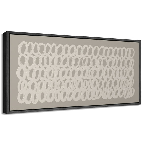 Large Framed Canvas Print Dark Forest Mist – Moody NatureWall Art Decorative Ready to Hang Painting for Living room Bedroom 60x30 inches Black Frame