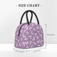 thumbnail image 2 of Disketp Purple Butterflies Floral Bolsa Térmica para Almuerzo, Lonchera con Abertura Amplia y Gran Capacidad, Organizador Reutilizable para Mujeres, Hombres y Adultos, 2 of 6
