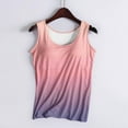 thumbnail image 4 of Hvyesh Tank Top with Built in Bra for Women Summer Tid Dye Camisoles Basic Shirts Racerback Fitted Tanks Cami Tops, 4 of 6