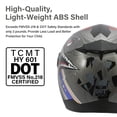 thumbnail image 2 of TCMT DOT Full Face Helmet for Kids & Youth Flip Up Visor for Motorcycle Atv Mx Motocross Offroad Street Dirt Bike Gray Youth L Size, 2 of 12
