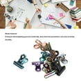 thumbnail image 3 of 10pcs Colored Hinge Clips Small Metal Clips Tiny Metal Binder Clips Wall Clipsfor Photos Files with Hangable Design Strong Clamping Force, 3 of 8