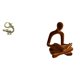 thumbnail image 1 of Escultura china,Minifigura china de latón para decoración de escritorio,Adorno de mesa en miniatura china de latón,Figura de pensador abstracto,Estatua de pensador abstracto,decoración para, 1 of 8