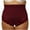 Wine, variant on Ashirexll Ladies Underwear Panties, Womens Cotton Underwear, Womens Solid Color High Waist Tummy Control Shaper Panties