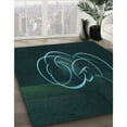 thumbnail image 2 of Ahgly Company Indoor Rectangle Patterned Night Black Area Rugs, 4' x 6', 2 of 6