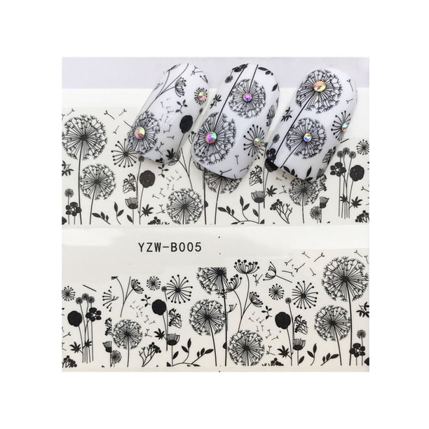 Minnieouse Multi patrón de dibujos animados Animal Nails Art Sticker 3D Nail Wrap Sticker Tips DIY Manicura Stickers Tool Type8 NO8 Minnieouse MJ12595-05