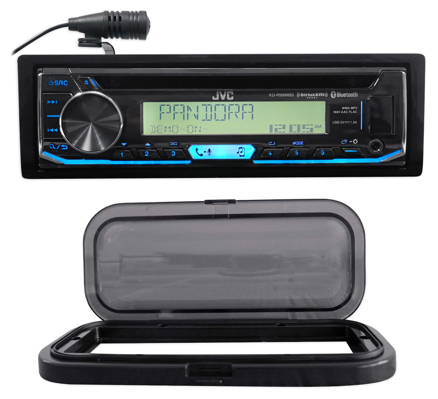 JVC Hot Tub Stereo Bluetooth CD Player Receiver, USB/iPhone/Android
