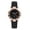Black, variant on Womens Watch Bracelet Set Rose Gold Star Bracelets for Women Casual Leather Diamond Dial Quartz Wrist Watches