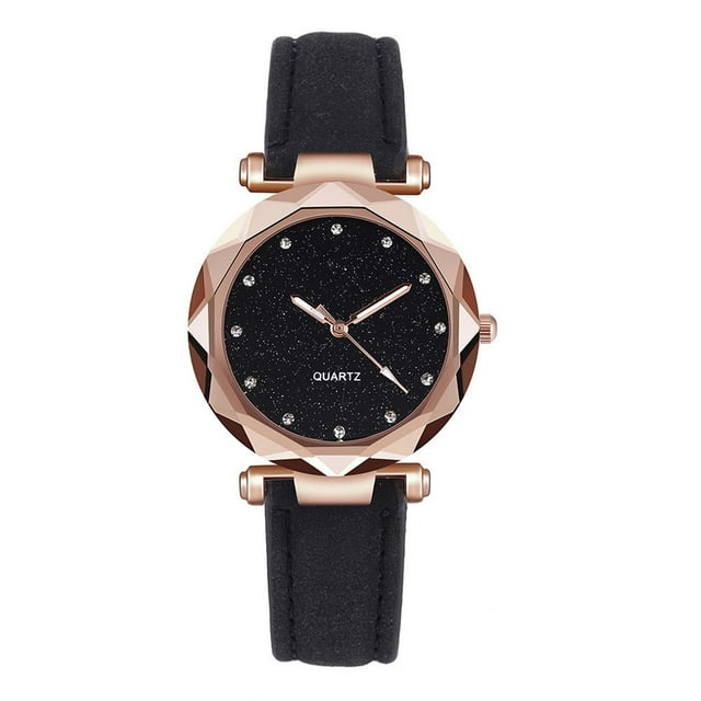 Reloj de cuarzo para mujer, relojes para mujer, relojes para mujer, conjunto de pulsera con flores, reloj de pulsera para mujer, reloj de cuarzo casual de cuero.