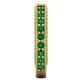 thumbnail image 4 of 1.44 ctw Wedding Band for Women - 14K Yellow Gold Simulated Emerald Stackable Eternity Ring, 4 of 6