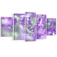 thumbnail image 2 of Beautiful Purple Mint Flowers - Large Flower Canvas Wall Art, 2 of 3