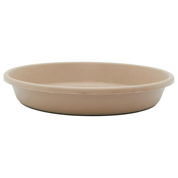 The HC Companies Classic 17.5 Inch Round Plant Pot Saucer Drip Tray, Sandstone
