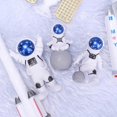 thumbnail image 4 of 3Pcs astronaut figurine cake topper outer space cake decoration astronaut model display miniature as, 4 of 5