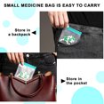 thumbnail image 5 of NOGIS Pill Pouch Bags Zippered Pill Pouch Set Reusable Pill Baggies Clear Plastic Pill Bags Self Sealing Travel Medicine Storage Pouches with Slide Lock for Pills and Small Items(10PCS Blue), 5 of 7