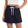 thumbnail image 3 of Teylalorva Girls Mini Skorts Cotton Breathable Elastic Waist with Pocket Summer Casual Sports Skorts Black Size 2, 3 of 8