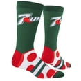 thumbnail image 3 of Cool Socks – 7UP Big Dots Crew Socks – Official Licensed Novelty Unisex Socks – Large Size Comfy, 3 of 6
