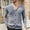 #268-Gray, variant on Handshe Men's Solid Color Long Sleeve V-Neck Cardigan, Jacquard Design Casual Office Wear, Spring Fall Layering Outerwear for Men,Plus Size