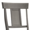 thumbnail image 3 of Weston Home Farmhouse Vintage Panel Back Solid Wood Counter Height Chair, Set of 2, Antique Grey, 3 of 8