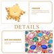 thumbnail image 3 of FOMIYES 50Ud Adornos De Cristal Para Coser Con Floral Para Manualidades Y Accesorios De Vestir, 3 of 6