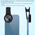 thumbnail image 2 of ZOUSSIQI 37mm Cell Phone Lens CPL Filter- Universal Phone Camera Lens Clip On CPL Filter Lens Circular CPL Polarizer Filter Compatible with/Smartphones, with Lens Clip and Storage Bag CA919-53009, 2 of 9
