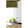 thumbnail image 3 of Ambesonne Abstract Window Valance, Vintage Art Deco Style, 54" X 18", Mustard Charcoal Grey, 3 of 3